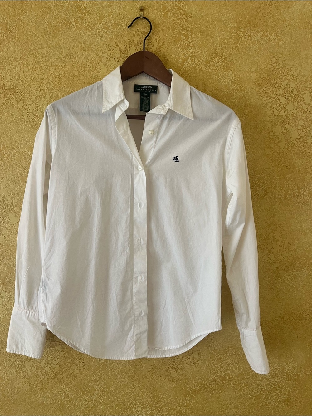 Ralph Lauren White Long-Sleeve Button Shirt